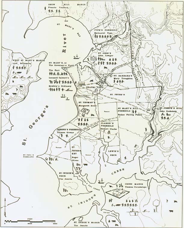 Town and Port of St. Mary's, 1642